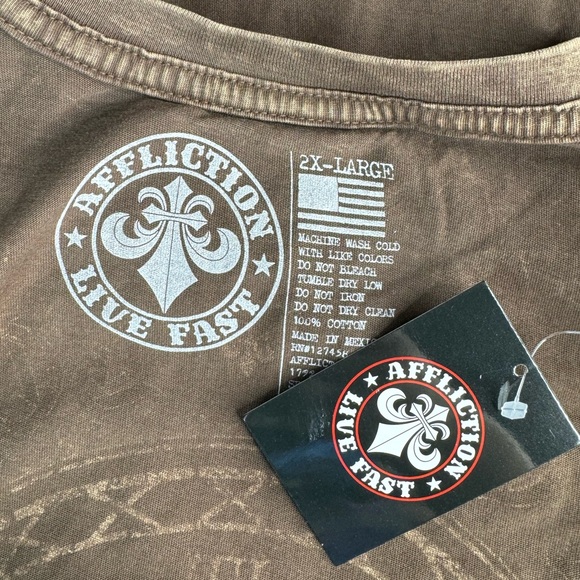 Affliction Men's Short Sleeve Graphic T-shirt -Size: 2XL - NWT - Picture 12 of 13